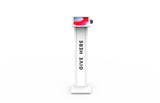 Branded Stand Offering Kiosk with Card Reader